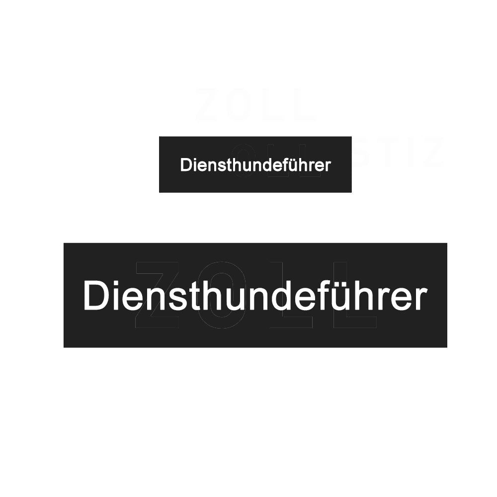 Patch schwarz -Diensthundeführer