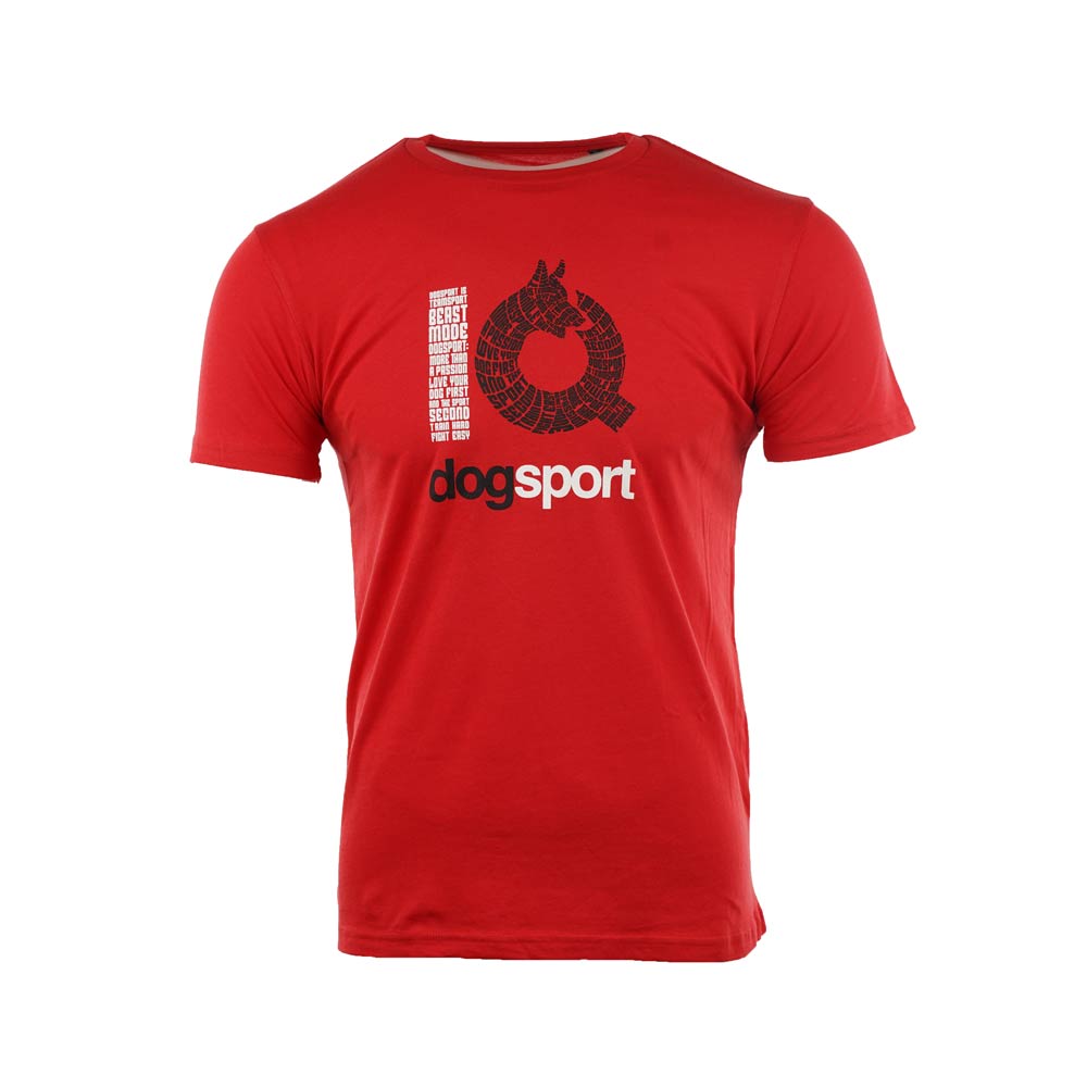 IQ Unisex T-Shirt Slogan Rot – Frontansicht