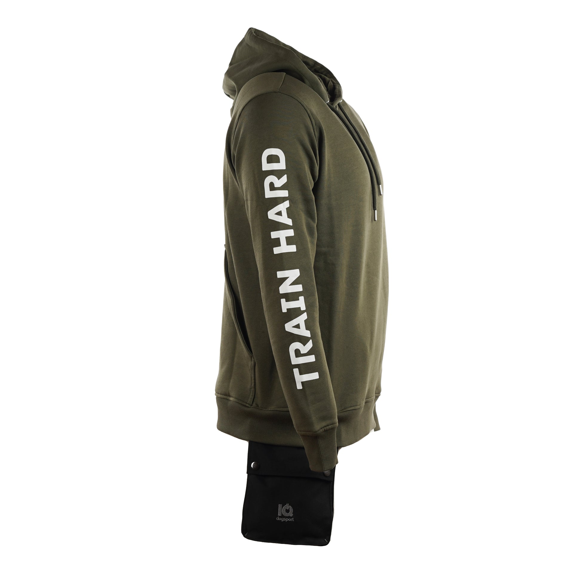 IQ-Trainigshoodie-Train-Hard-Olive-Front-Modular-Foodbag-web