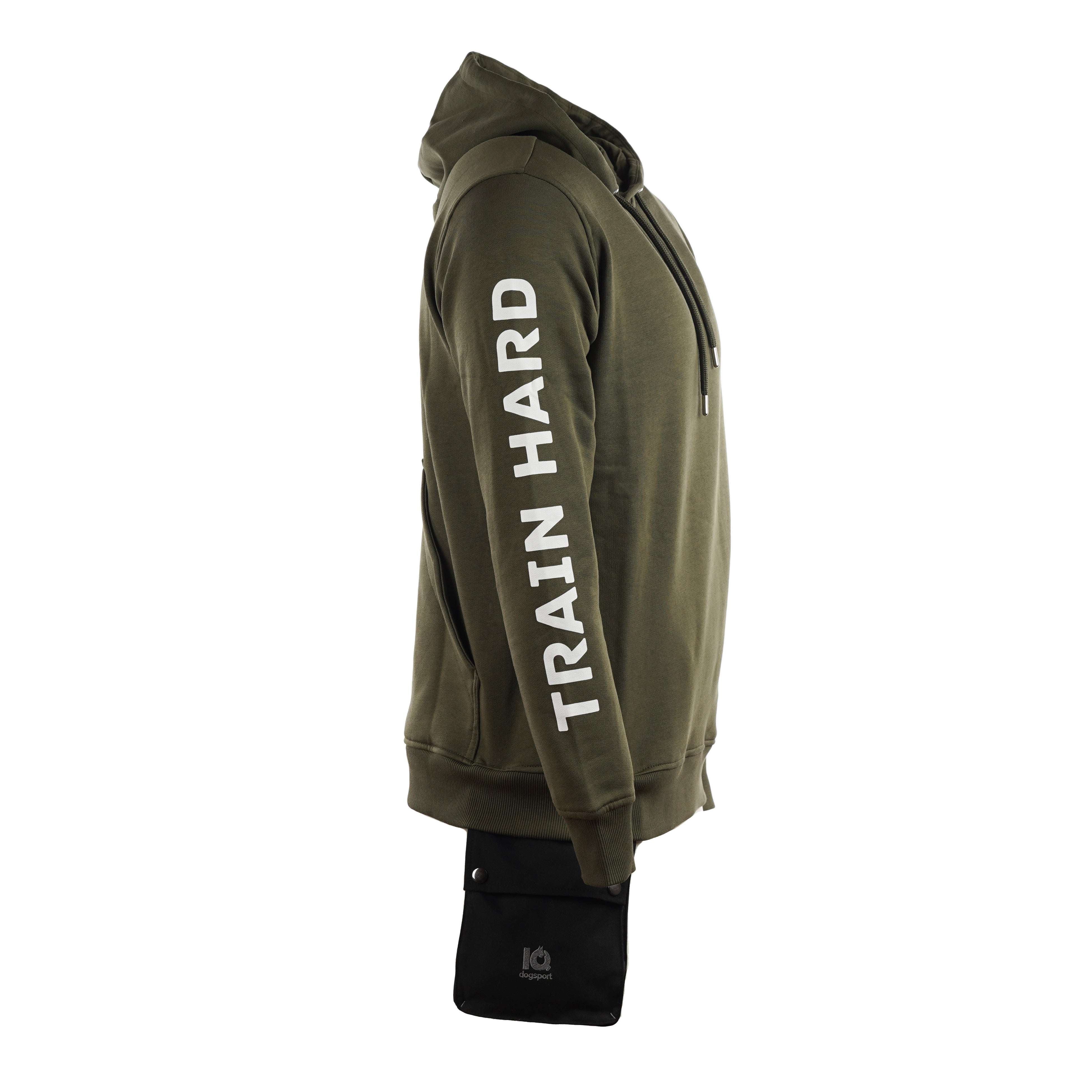IQ-Trainigshoodie-Train-Hard-Olive-Front-Modular-Foodbag-web