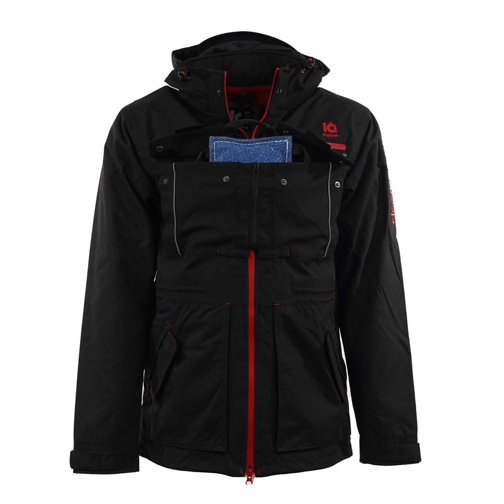 Trainingsjacke Front verbundene Brusttasche