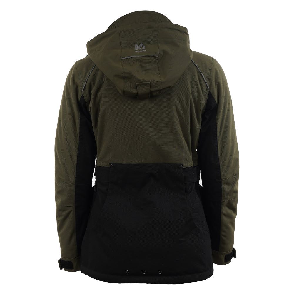 Winterjacke Hundebesitzer Rückenansicht