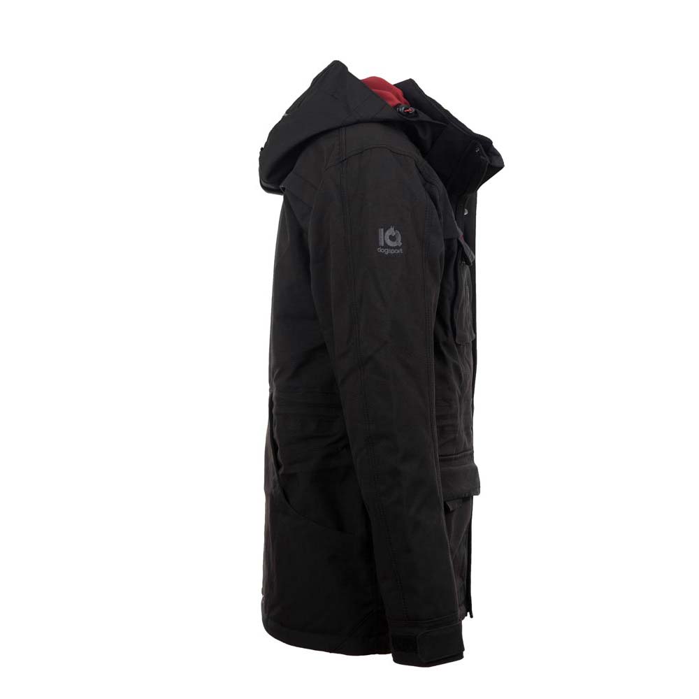 Winterjacke Hundehalter Unisex Schwarz Seitenansicht