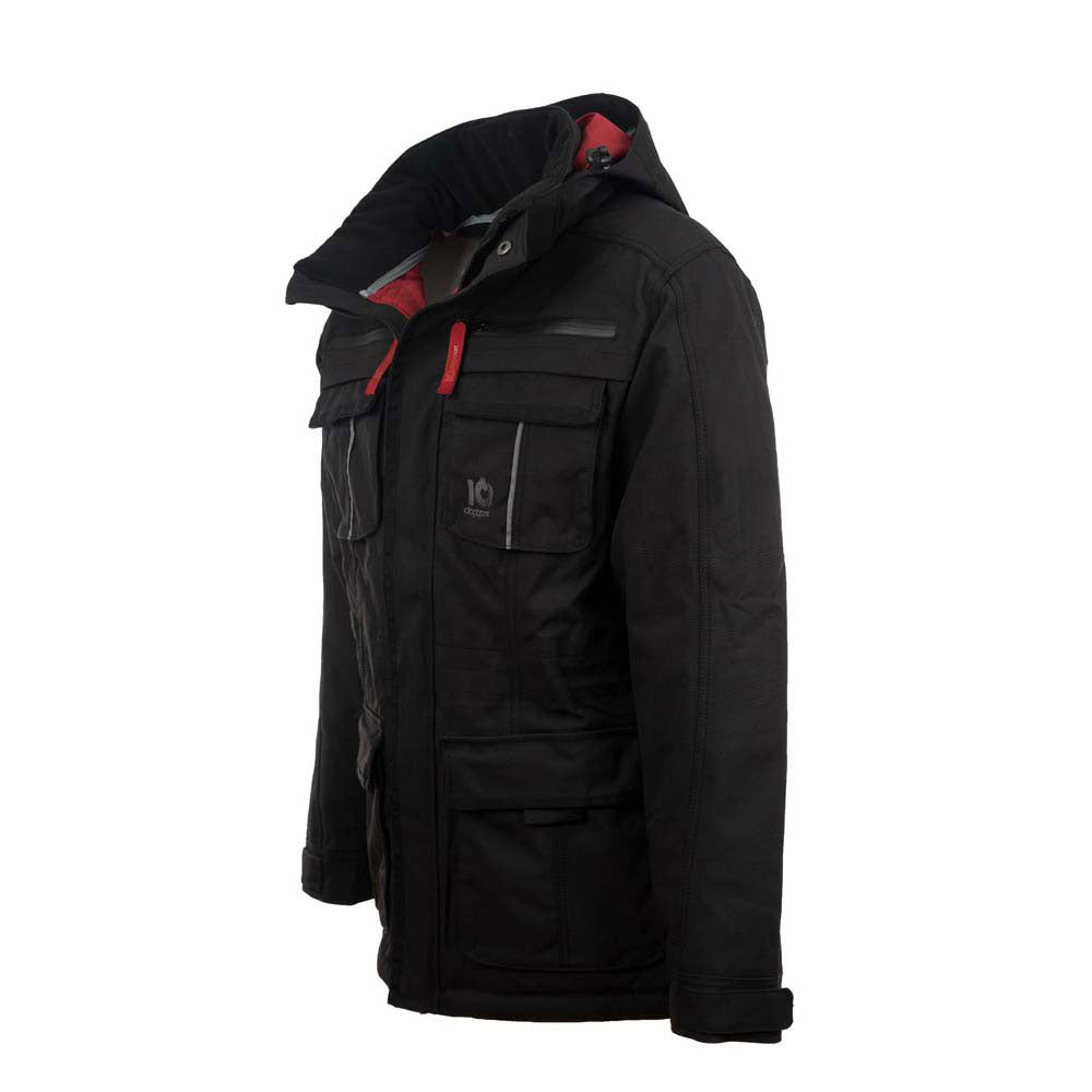Winterjacke Hundesport Unisex Schwarz – Seitenansicht schräg links