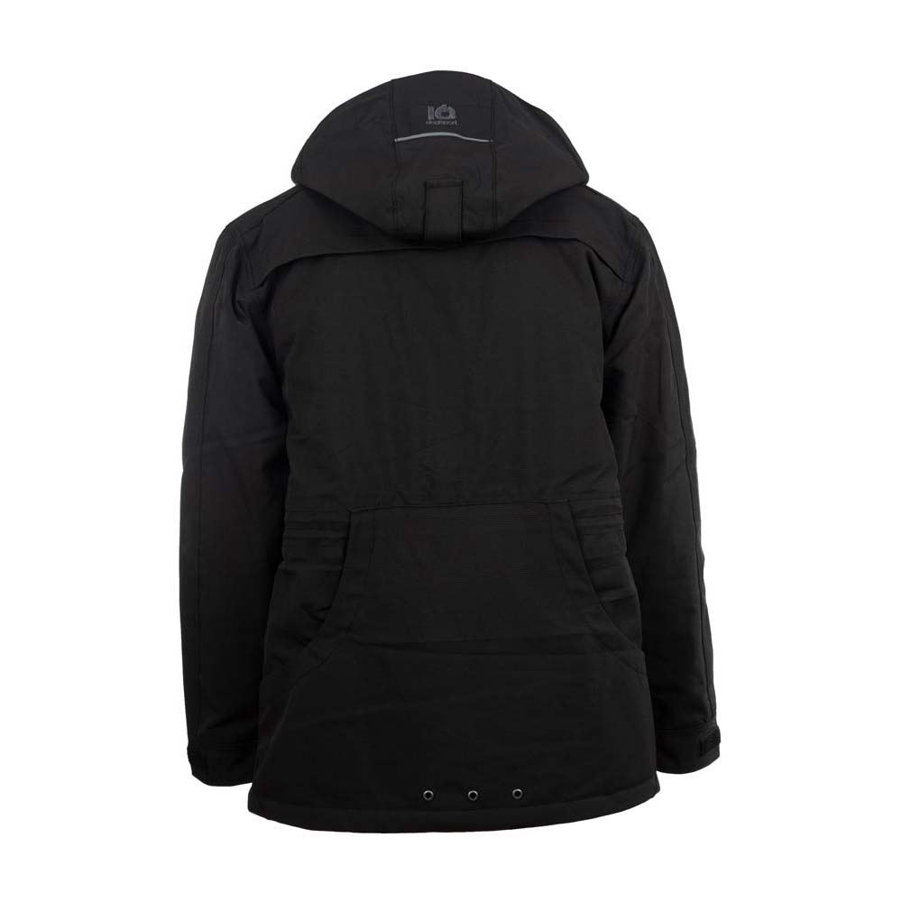 Winterjacke Hundehalter Unisex Schwarz Rückenansicht
