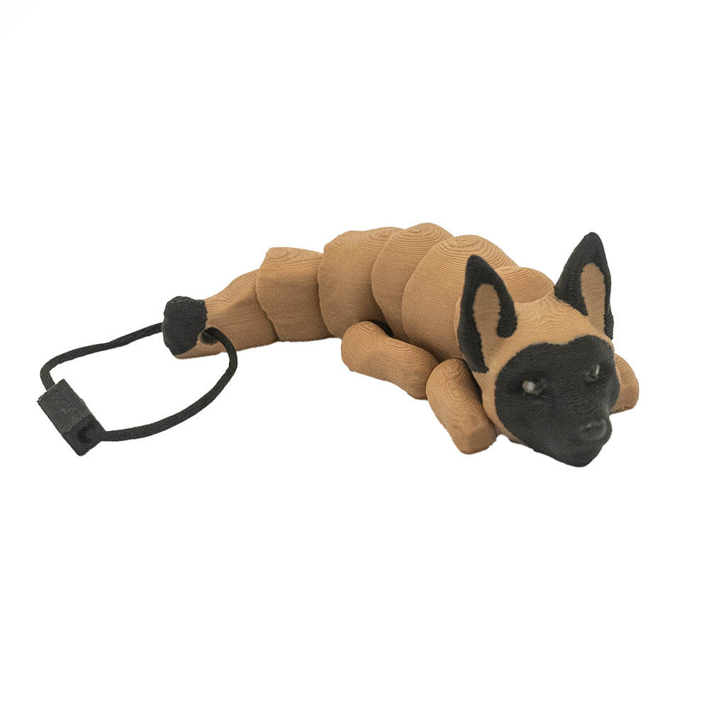 3D gedruckter Malinois Schlüsselanhänger