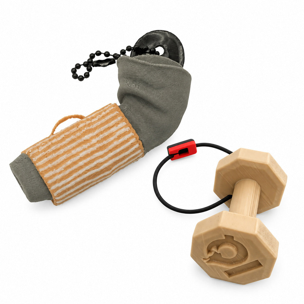 IQ Mini Dumbbell Keychain