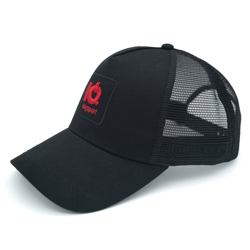 IQ Mesh Cap Schwarz/Rot für Hundesport & Training