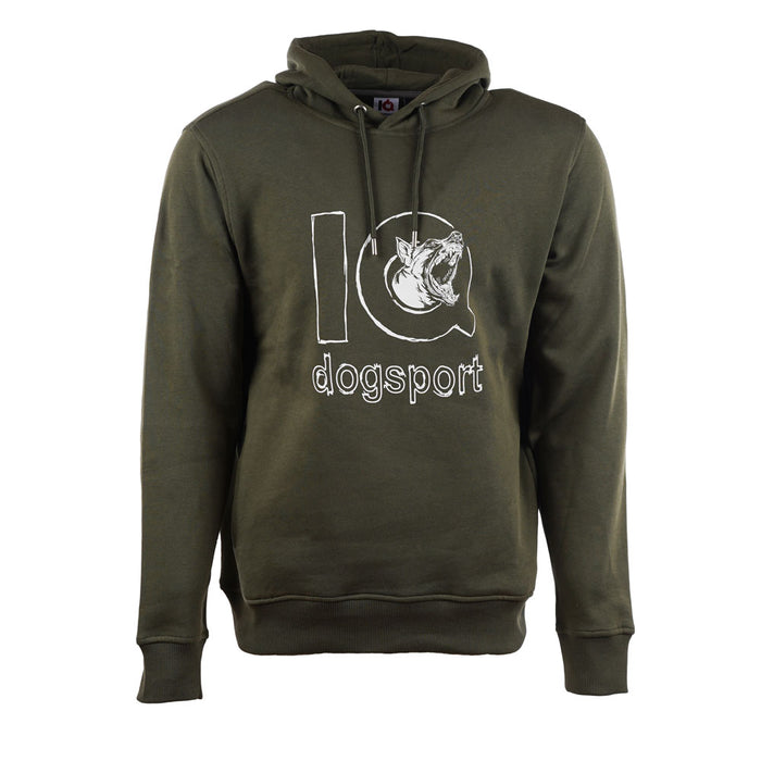 IQ Power Hoodie Olive | Malinois Scribble