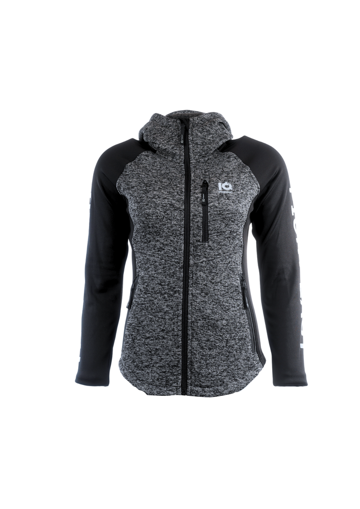 IQ Women’s Zip Hoodie Grey | figure-hugging, dog sport