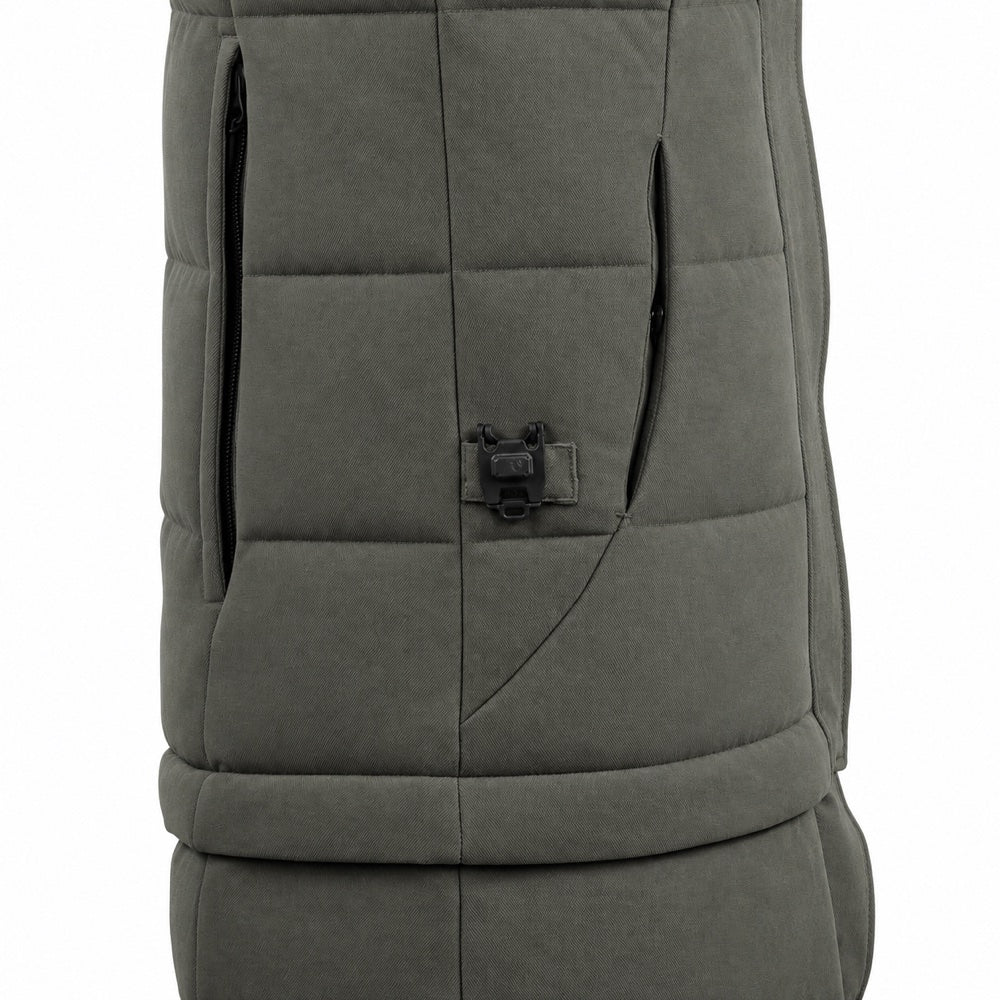 MOLLE attachment on the IQ Zip-Off Winter Coat – mounting the IQ MagDock treat pouch