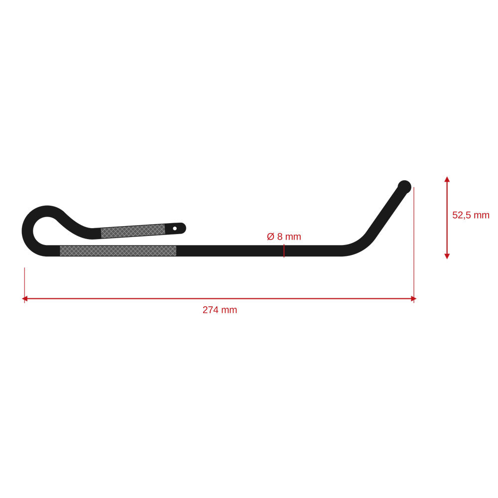 Zeichnung - Out Stick - Lösehaken - Break Stick