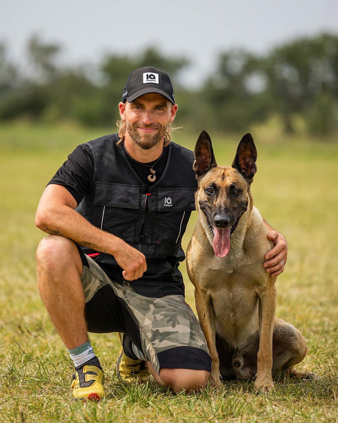 Dog sport competitor Jany Böhm wearing IQ equipment