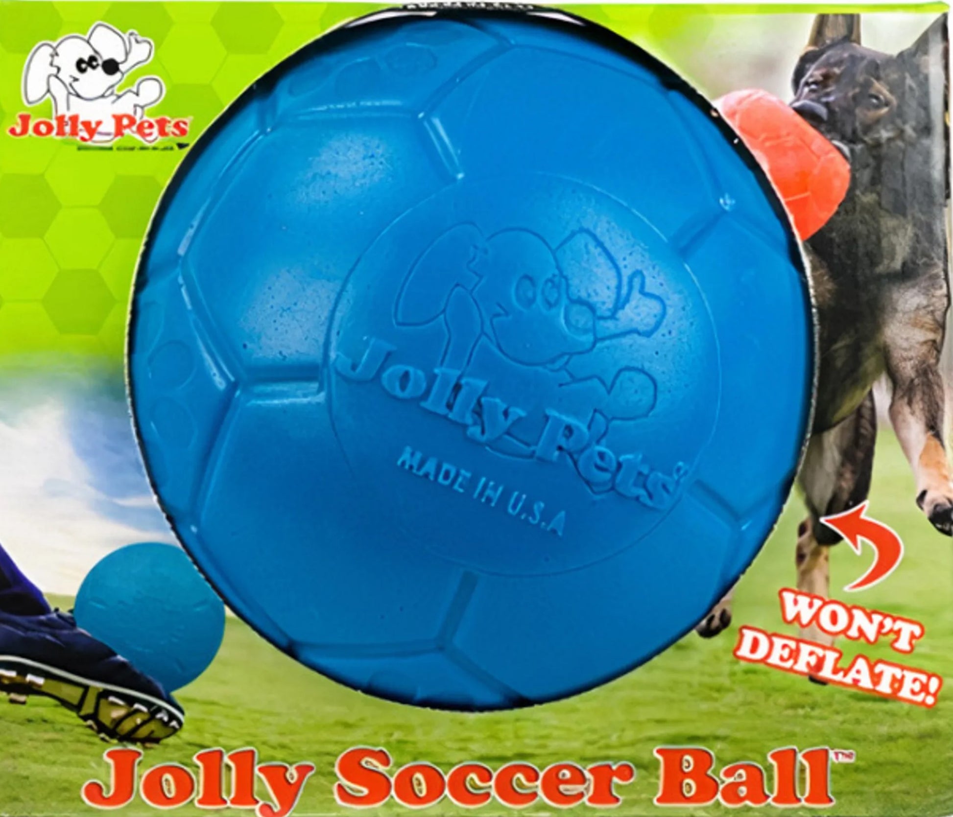 Jolly Pets Soccer Ball 8 Zoll Blau
