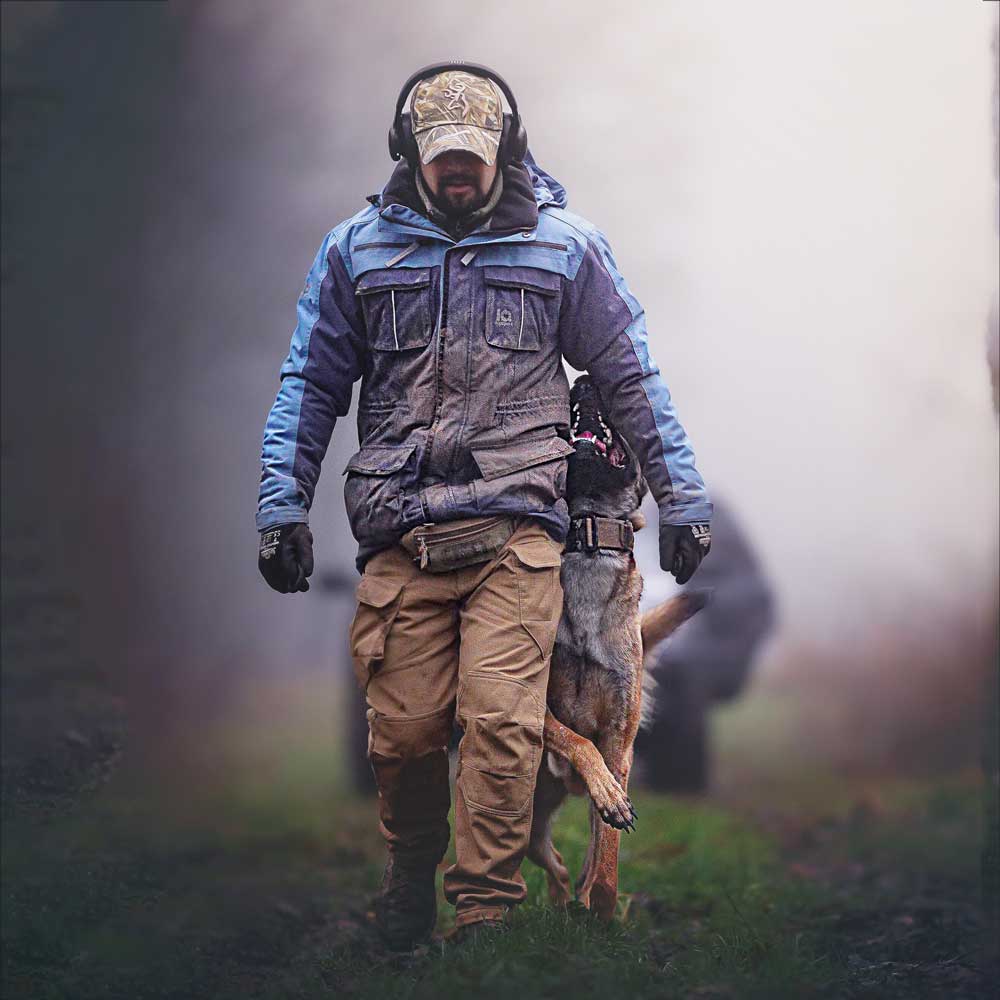 Multifunktionsjacke K9 Unisex Blau für Polizei- und Diensthundeführer