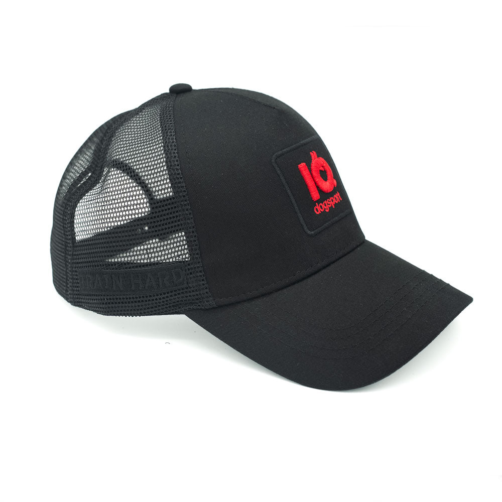 IQ Mesh Cap Schwarz/Rot für Hundesport & Training